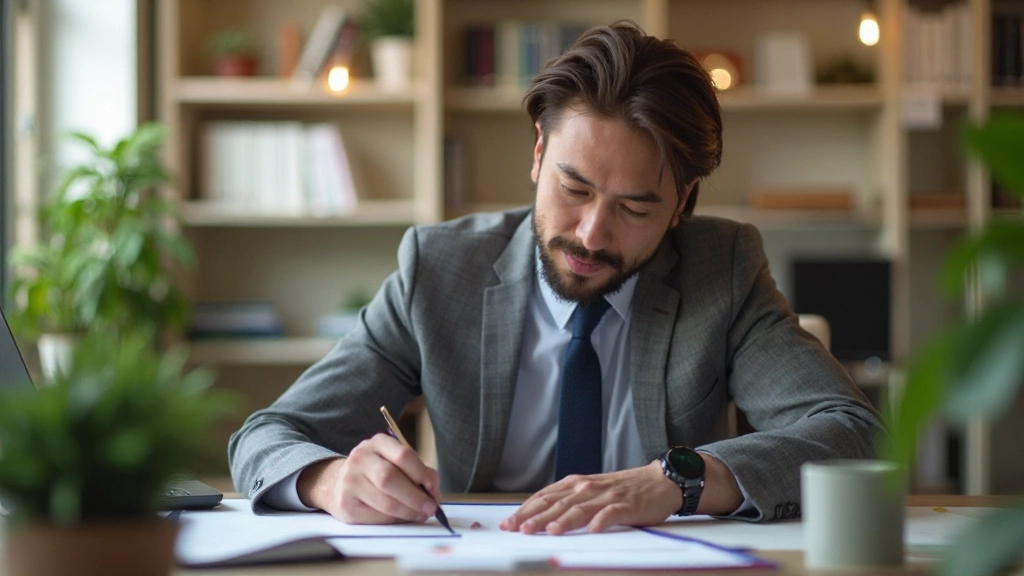 Persoon schrijft doelstellingen en plannen voor persoonlijke groei in een notitieboek