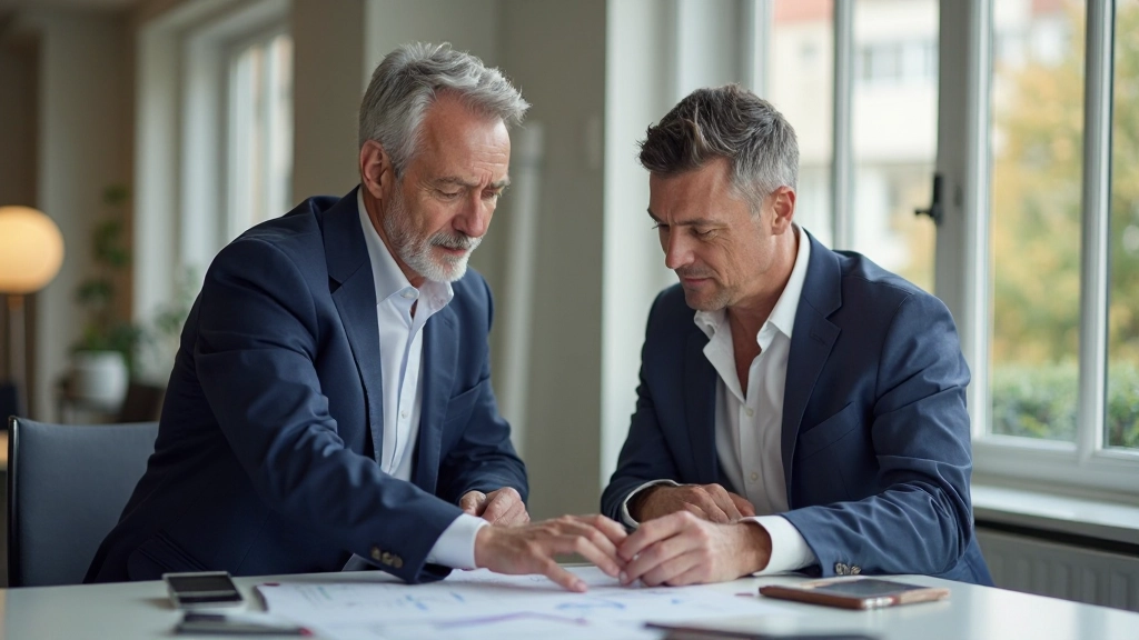 Mentor die een collega begeleidt bij het leren van nieuwe professionele vaardigheden in een inspirerend kantooromgeving